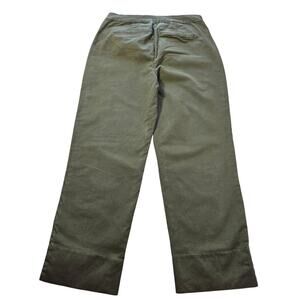 NYDJ size 12 green cropped ankle pants lift tuck EUC Career casual comfort fit